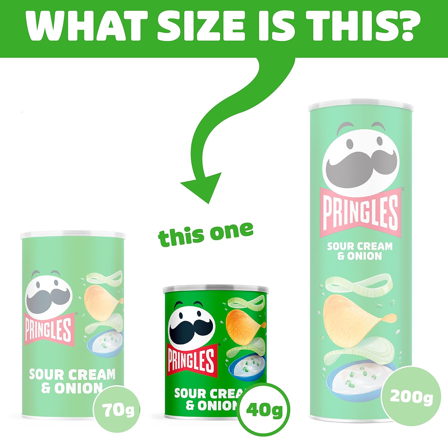Pringles Sour Cream and Onion Flavour 40g (1X12) - Image 3