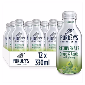 Purdey's Rejuvenate Sparkling Grape & Apple with Ginseng 330ml