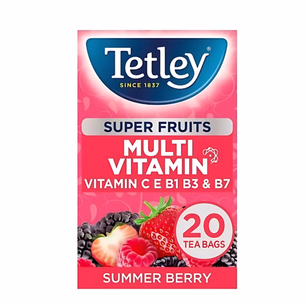 Tetley 40g Super Fruit Multivitamin (1x4)