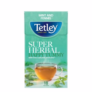 Tetley 40g super Herbal Happy Tummy