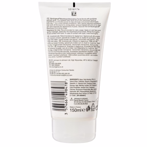 Neutrogena 150ml Blaackhead Eliminating Scrub