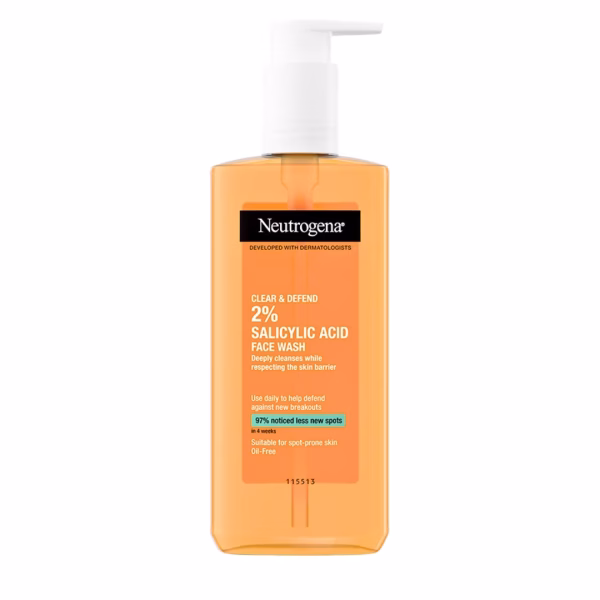 Neutrogena Clear & Defend Face Wash 200ml Salicylic