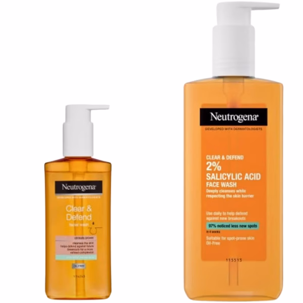Neutrogena Clear & Defend Face Wash 200ml Salicylic