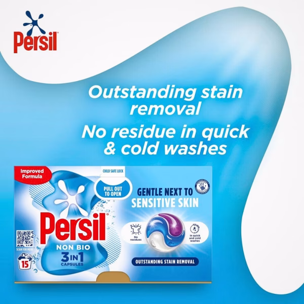 Persil 3in1 Non Bio Capsules 15W