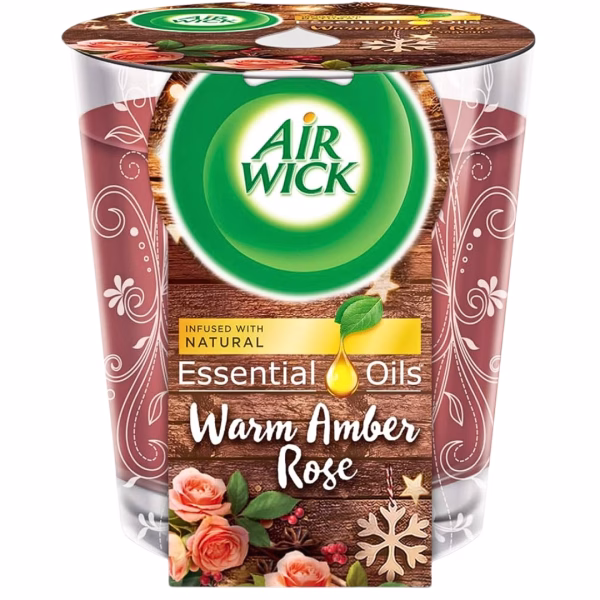 Airwick Candles 105g Warm Amber Rose