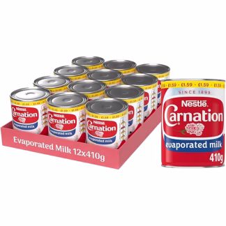 Carnation Evaporated Milk 410g (Pack of 12)