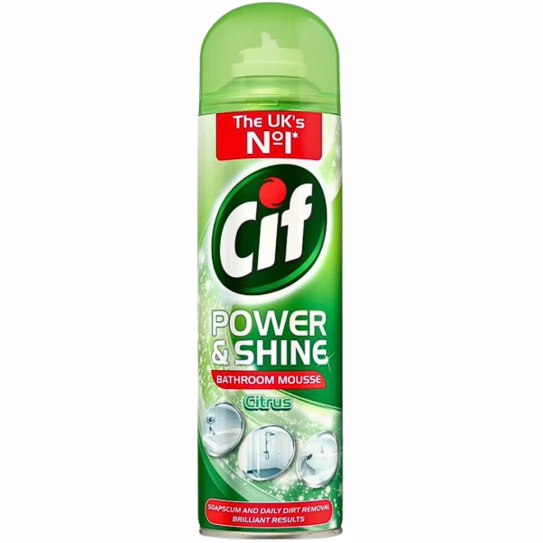 CIF Power + Shine Bathroom Mousse 500ml Citrus