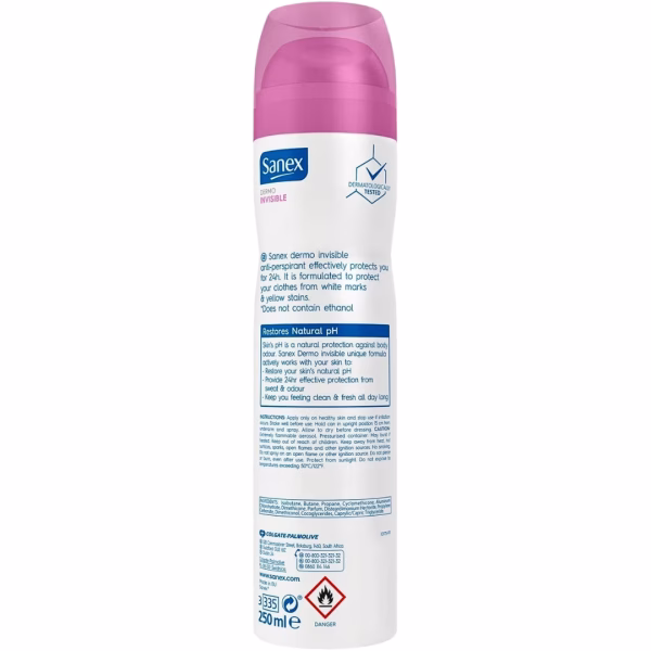 Sanex Deo Spray 250ml Invisible