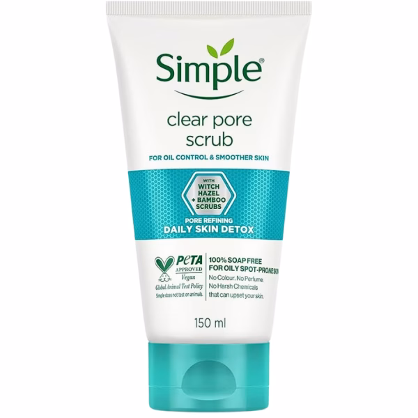 Simple Clear Pore Scrub 150ml Daily Detox