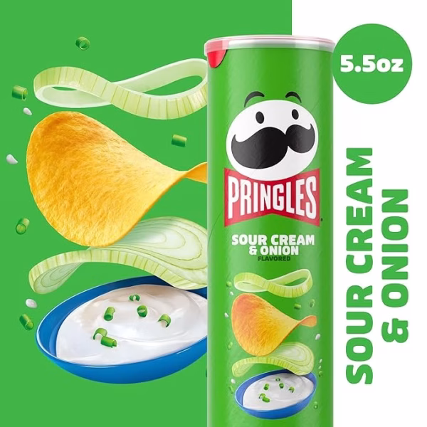 Pringles Large 158g Sour Cream & Onion (1x14)