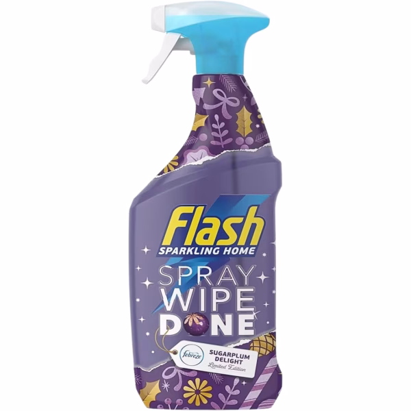 Flash Spray Wipe Done 800ml Sugar Plum