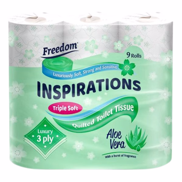 Freedom Toilet Roll 9'S Aloe Vera