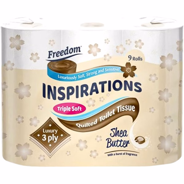 Freedom Toilet Roll 9'S Shea Butter