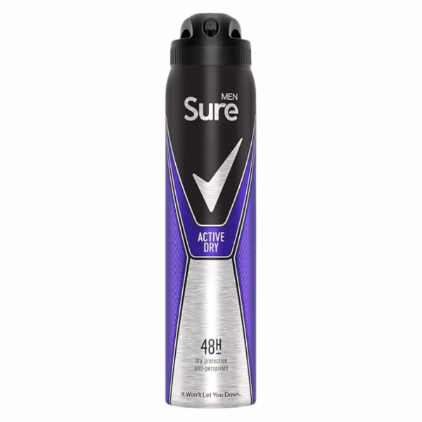 Sure Deo Spray 250ML Active Dry