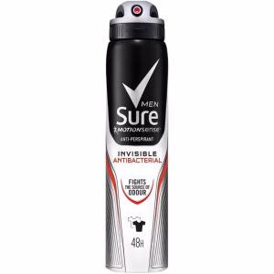Sure Deo Spray 250ML Invisible Antibac