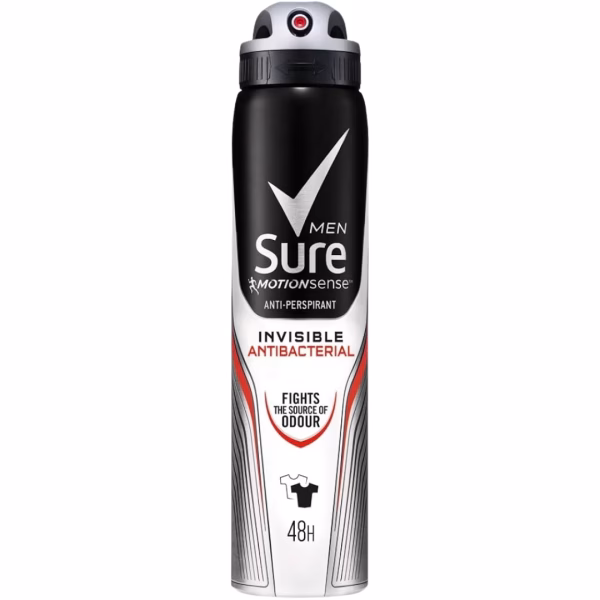 Sure Deo Spray 250ML Invisible Antibac