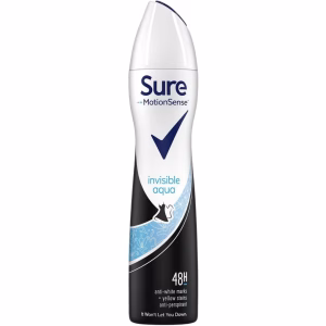 Sure Deo Spray 250ML Invisible Aqua