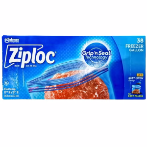Ziploc Freezer Gallon 38