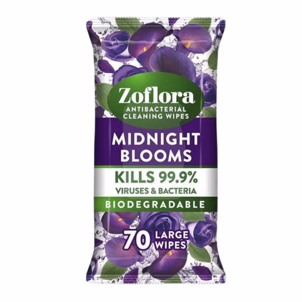 Zoflora Antibacterial MPC Wipes 70W Midnight Bloom