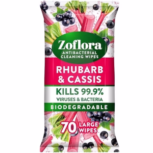 Zoflora Antibacterial MPC Wipes 70W Rhubarb