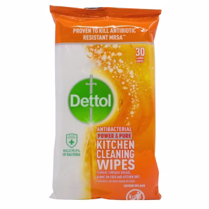 Dettol Antibacterial Wipes 30's - Kitchen