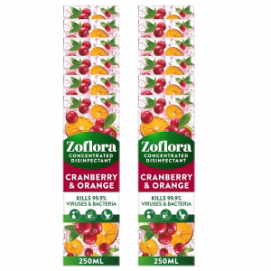 Zoflora Cranberry & Orange 250ml pk12