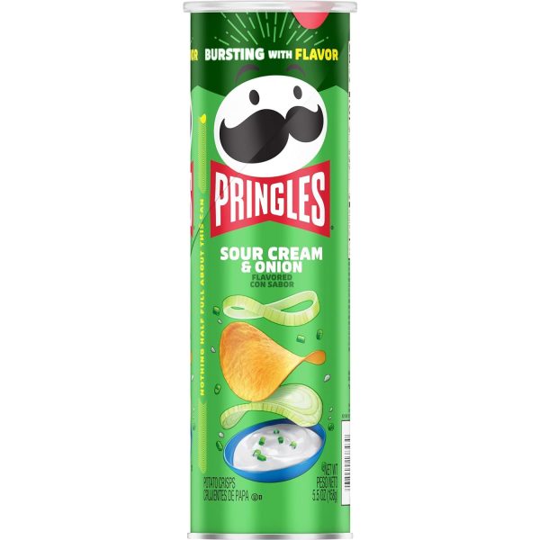 Pringles Sour Cream & Onion Potato Chips Pack, 158g