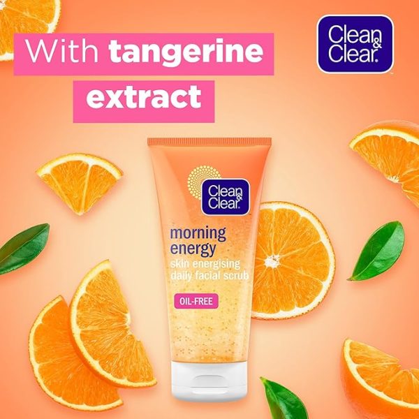 J&J Clean & Clear Morning Energy Facial Scrub 150ml - Image 2