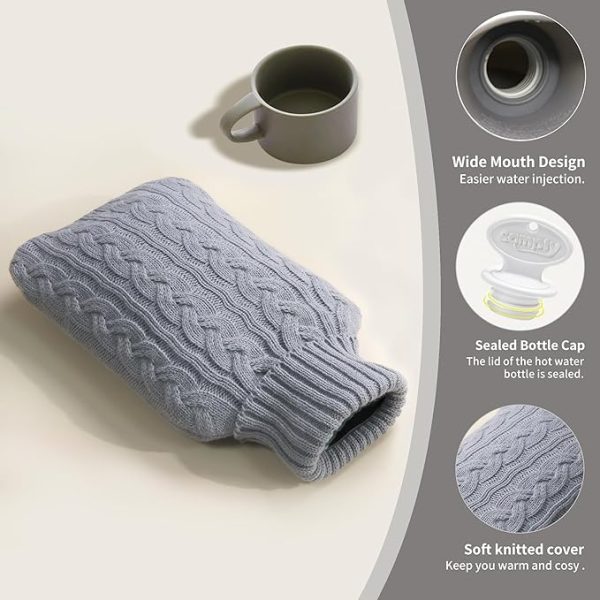 Hot Water Bottle With Knitted Cover - Image 3