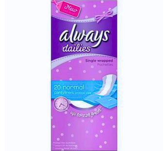 Always Dalies Panty liner 20’s Wrap