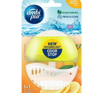 Ambi Pur Rim Blocks 55ml Lemon & Mandarin (1×6)