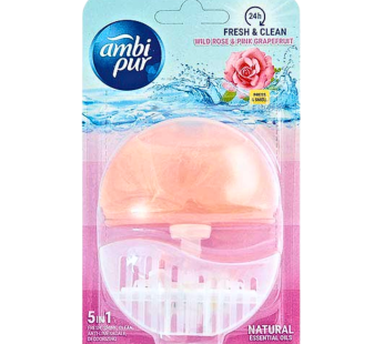 Ambi Pur Rim 55ml Block Rose & Pink Grapefruit (1×6)