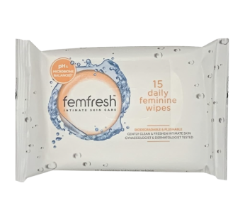 Femfresh Wipes 15s