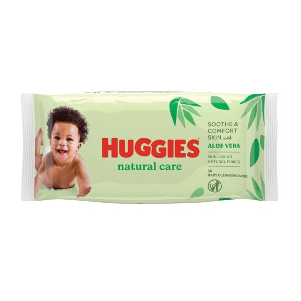 Huggies Baby Wipes 56s Natural