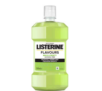 Listerine Mouth Wash 500ml Flavours Mild & Minty