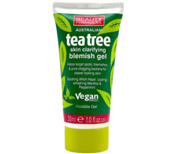 Beauty Formulas Blemish Gel 30ml Tea Tree