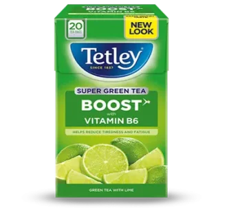 Tetley Super Green Tea Boost Lime 40g
