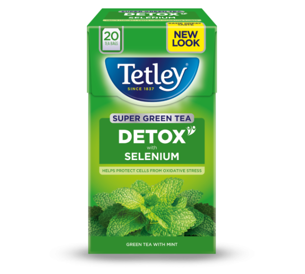 Tetley Super Green Tea Detox Mint 40g - Image 2