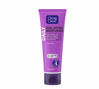 Clean & Clear Moisturiser Cream Dual Action 100ml