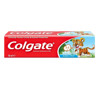 Colgate Toothpaste Kids 50ml 2-5 Years Bubble