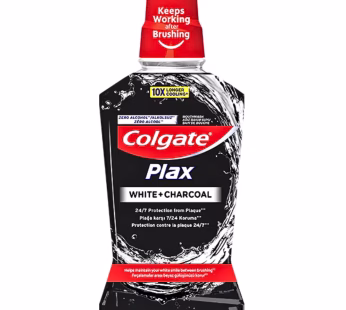 Colgate Mouthwash 500ml Plax Carbon Charcoal