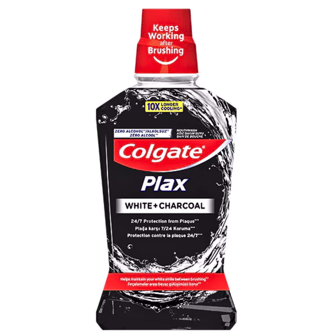 Colgate Mouthwash 500ml Plax Carbon Charcoal
