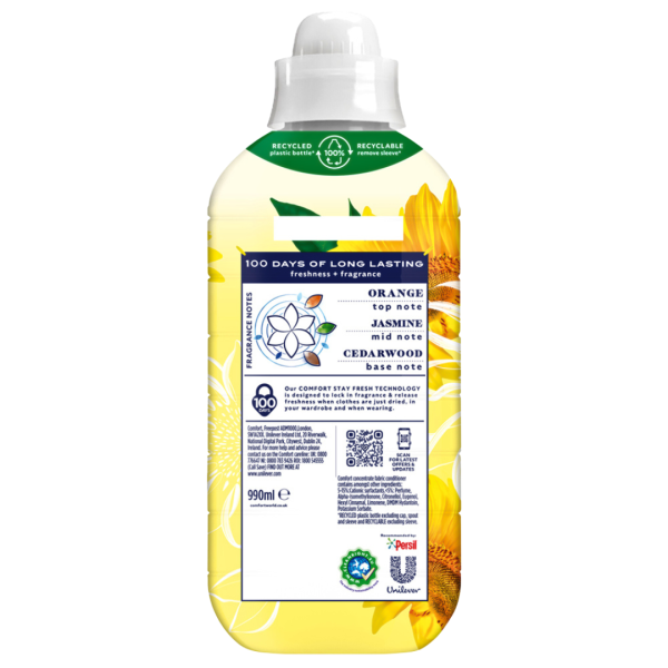 Comfort Fabric Conditioner 33W 990ml Sunshiny Days - Image 2