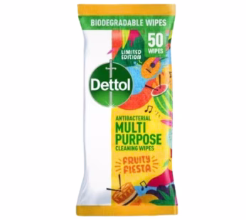 Dettol Antibacterial Wipes 30’s – Multi Purpose Fruity Fiesta