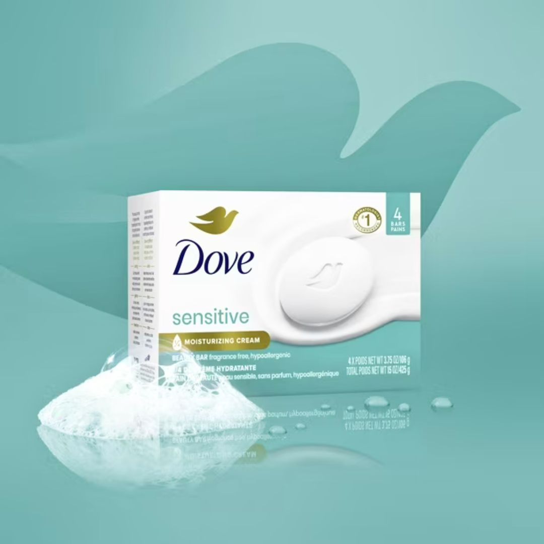 Dove Soap 90g Pk4 Sensitive - Image 2