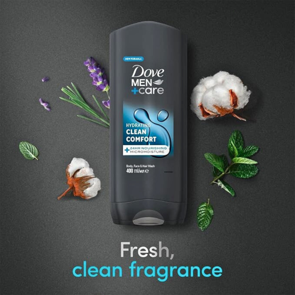 Dove Bath Men 400ml Clean Comfort - Image 2