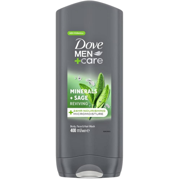 Dove Bath Men 400ml Minerals and Sage