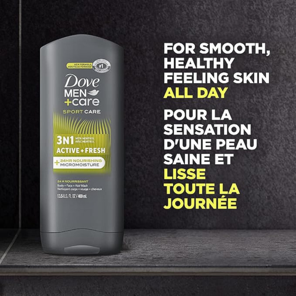 Dove Bath Men 400ml Sport Active - Image 2