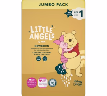 Little Angels Jumbo Size 1 70pcs
