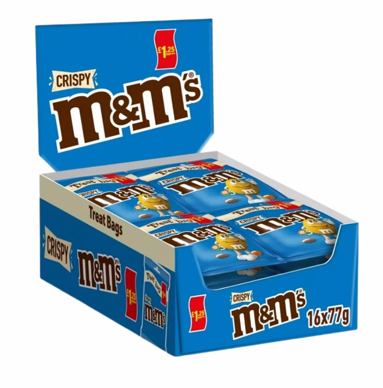 M&M's Treat Bag 77g Crispy (1x16)